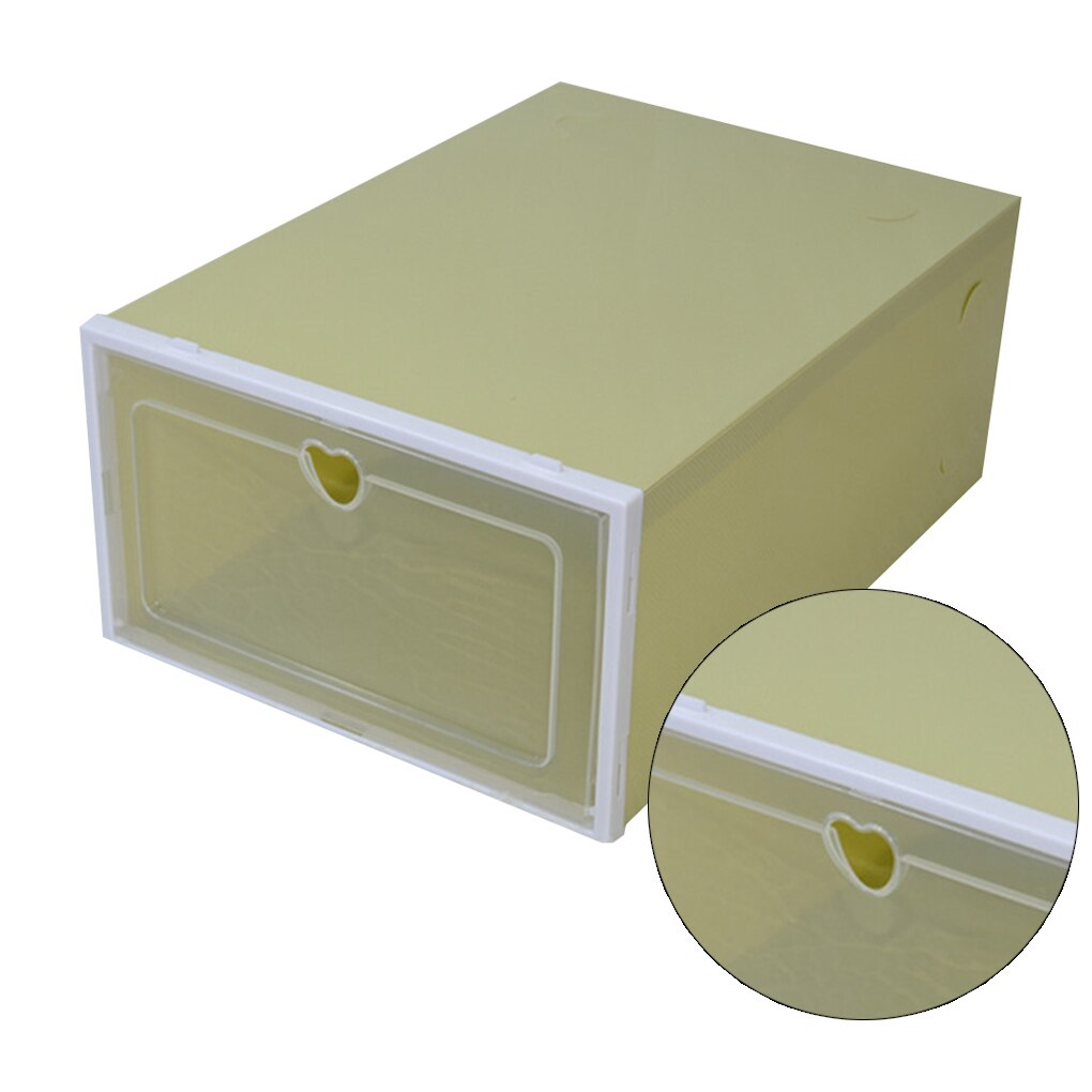 Stapelbare Opslag Schoenendoos Transparante Plastic Schoenendoos Flip Schoen Opslag Artefact Home Storage Tool