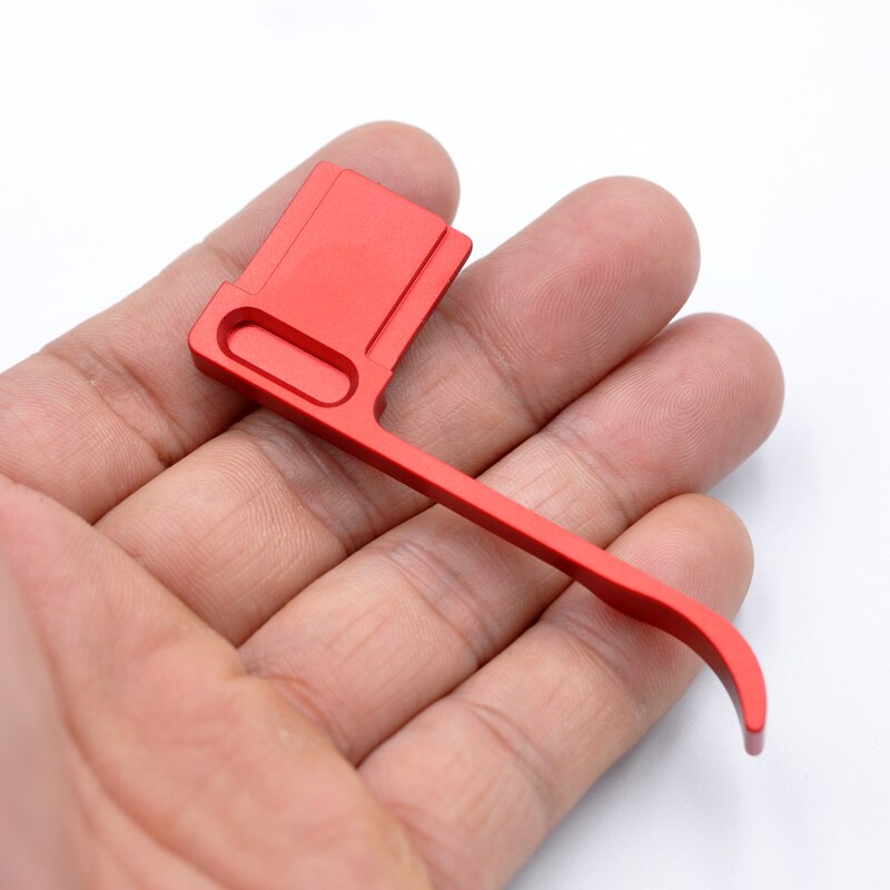Empuñadura de zapata para Panasonic GX85 GX80, empuñadura de Metal con pulgares hacia arriba: Red