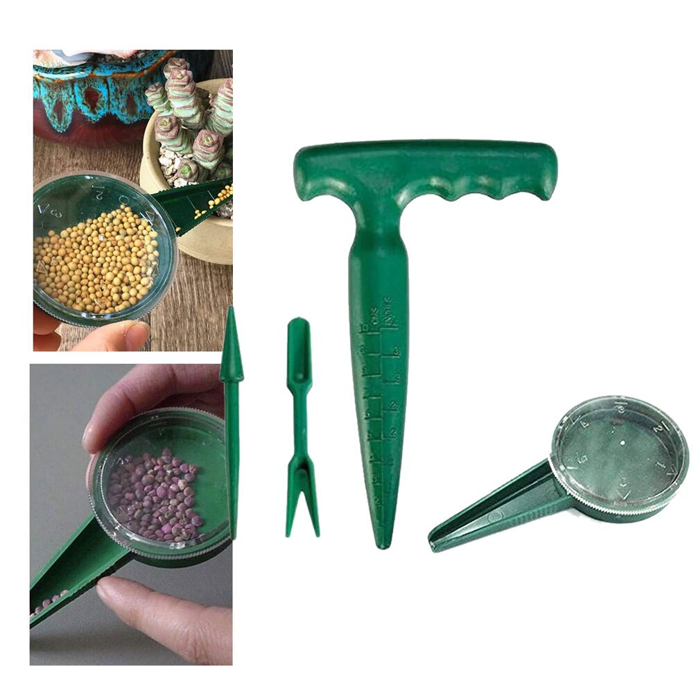 Seedlings Garden tool Seed Adjustable Size Sowing Seedlings Hole Puncher Garden Plant Seeder Planting Tools kit Mini Seeder Nice