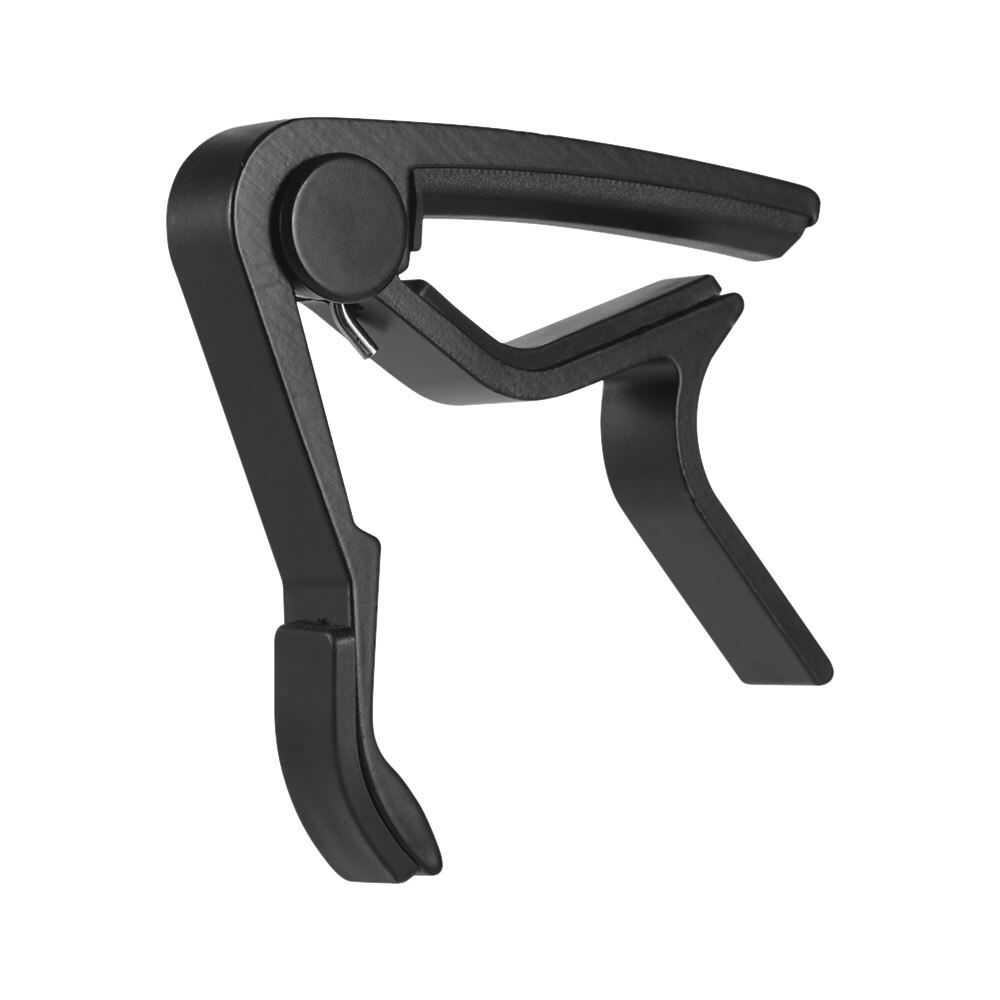 Universal capo guitar tilbehør hurtig skift guitar capo klemme til akustisk folk guitar bas ukulele aluminium capo: Sort