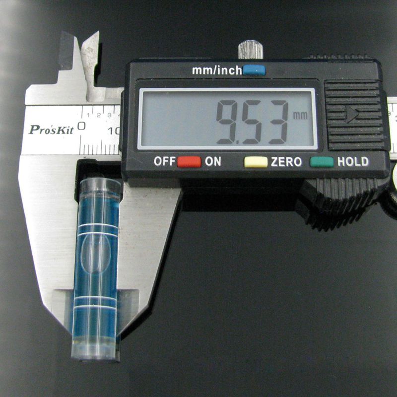 Product for Plastic Tube Vials Spirit Level for Photo Frame 9.5*40 mm Blue (1 piece/lot)