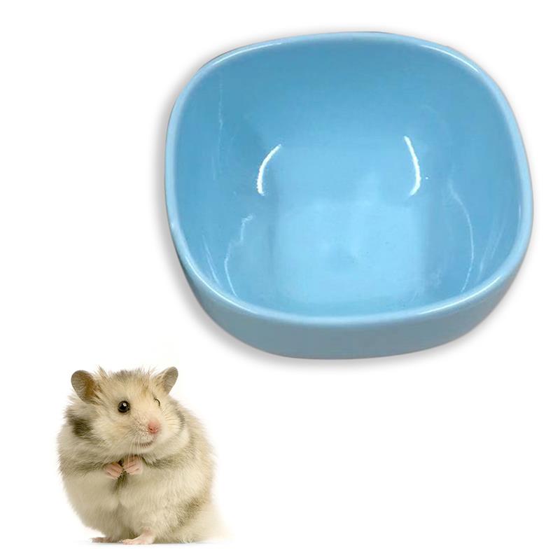 Miska dla zwierząt chomik miska dla zwierząt ceramiczne ugryzienie chomika miseczka na wodę kolorowe małe zwierzę miska akcesoria dla zwierząt losowy kolor