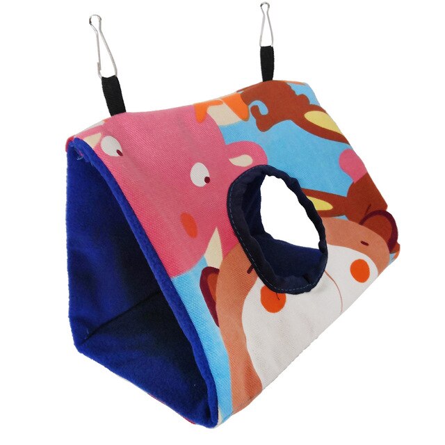 Vogelkooien Rat Knaagdieren Nest Huis Volière Pluche Vogel Opknoping Cave Kooi Papegaai Nest Hangmat Hideaway Slapen Bed Speelgoed Hamster huis: F / S