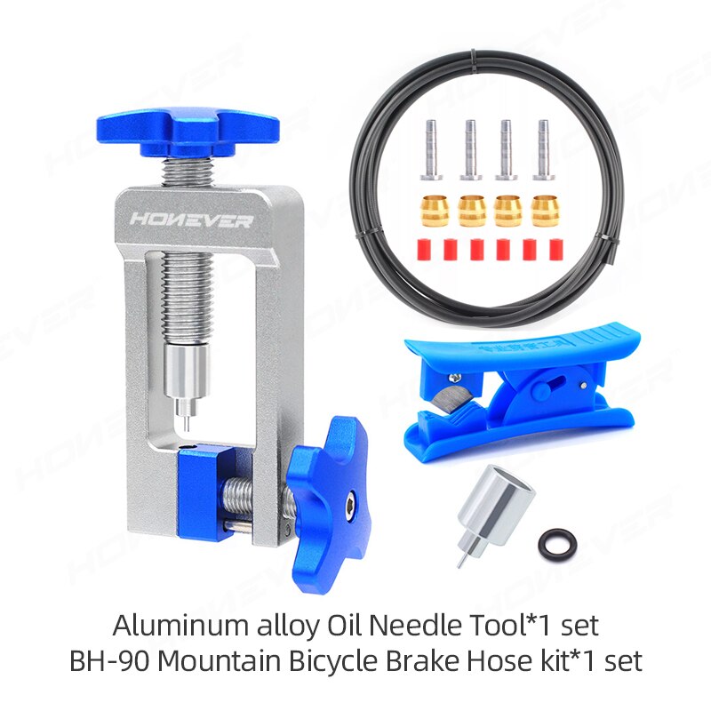 Road Bike Hydraulic Brake Cable Set Oil Needle Installation Tool T-Head Tube Oil Tube Cutter Bicycle Multifunction Repair Tool: aluminum BH90 cable