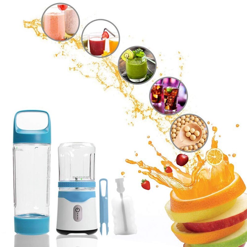 Persoonlijke Blender, Draagbare Blender Usb Sap Blender Oplaadbare Reizen Sap Blender Voor Shakes En Smoothies Krachtige Zes Blad