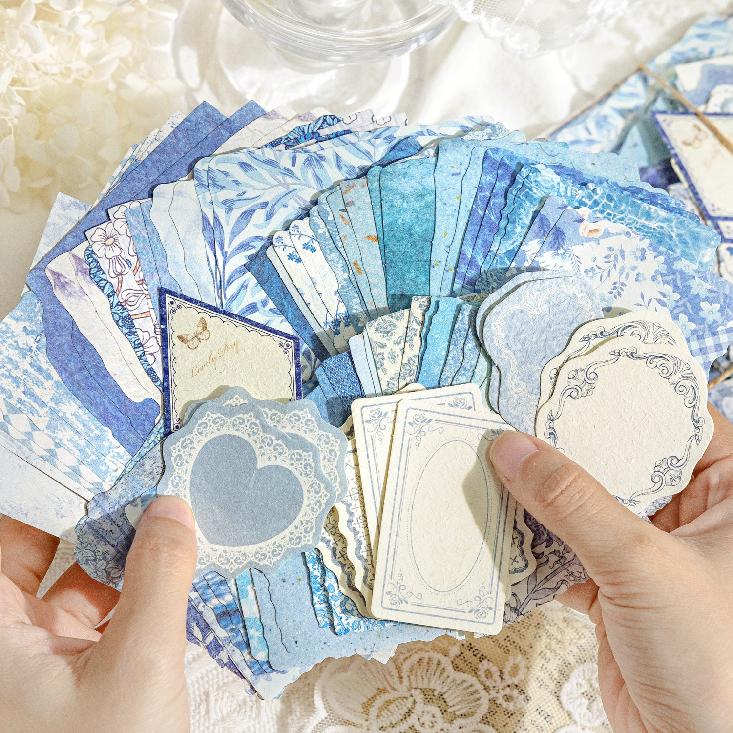 JIANQI 100 Uds decoración Vintage materiales para álbum de recortes Kit combinado de papel DIY diario basura Collage álbum de fotos papel de fondo Retro