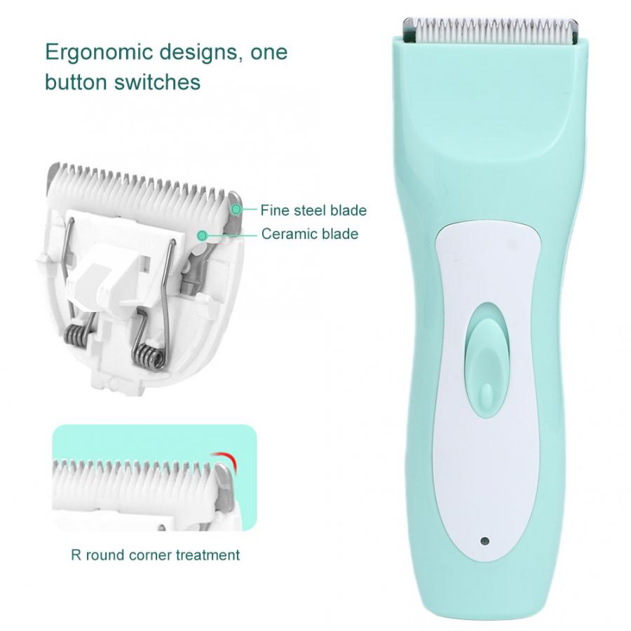 Baby Hair Trimmers Baby Boy Child Mute Waterproof USB Charging Children Hair Clipper Hair Cutting Styling Tool