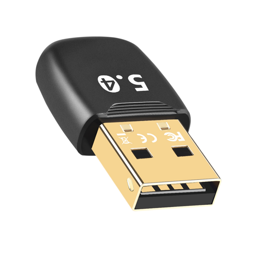USB Bluetooth-Compatible 5.4 Adapter Wireless USB Adapter Driver Free Wireless BT 5.4 Dongle Adapter for PC Laptop Computer