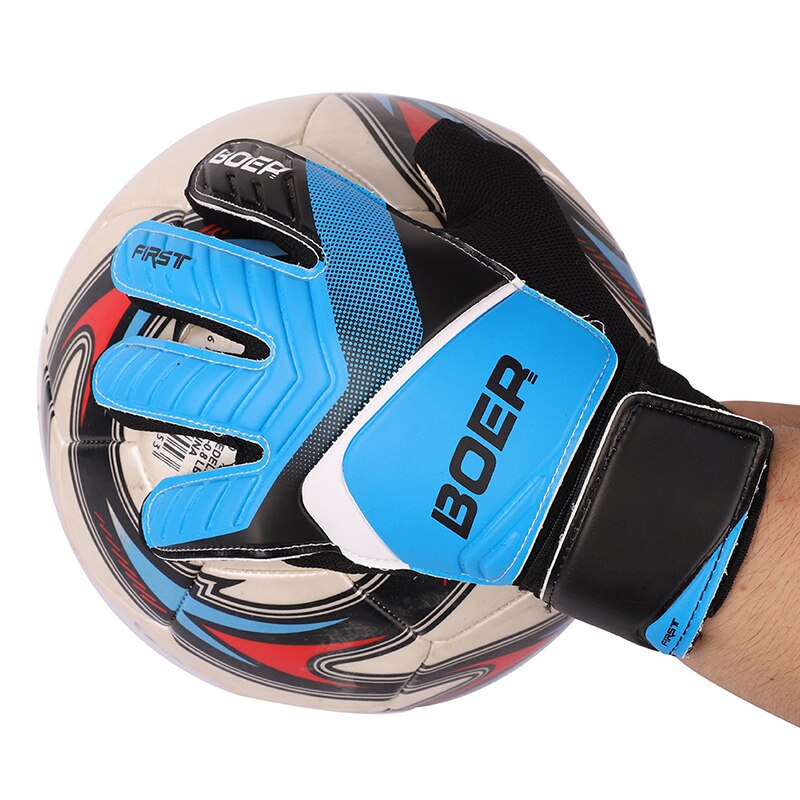 Guanti da portiere a dito pieno ragazzi ragazze gomma antiscivolo polso avvolgere calcio abbigliamento da calcio per bambini guanti da calcio