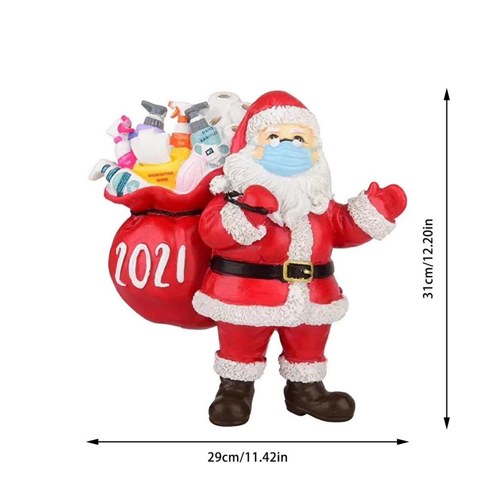 Santa Claus Wall Sticker Showcase Living Room Window Decoration PVC Year Home Decor Removable