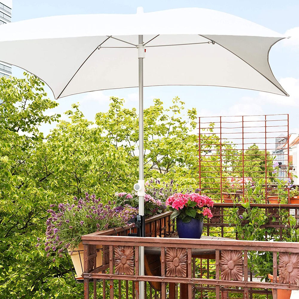 Parasolholder til firkantet altan gelænder terrasse paraply støtte stativ beslag