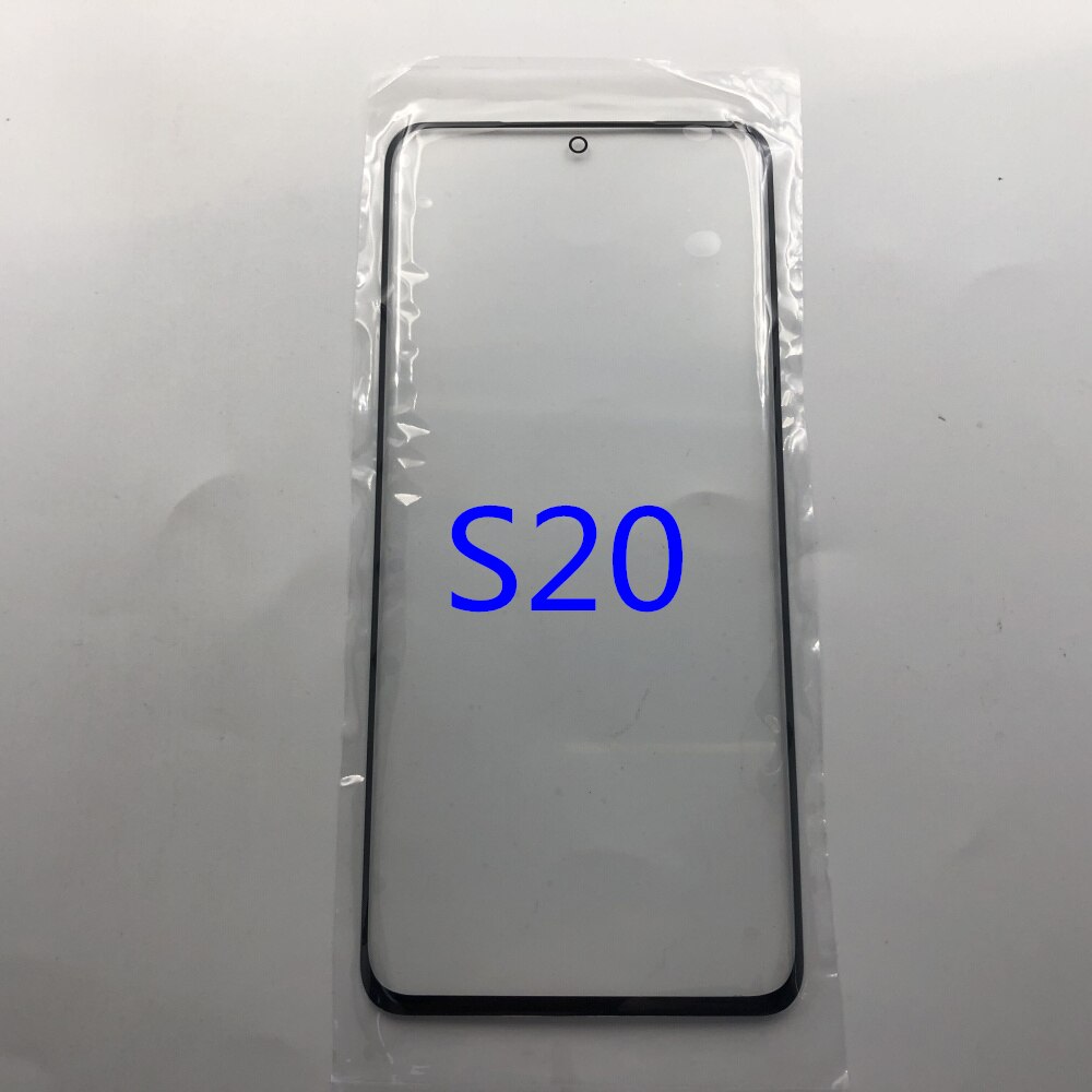 Schermo di vetro di Ricambio Per Samsung Galaxy S8 S9 Più Display LCD Touch Anteriore Esterno Lente Esterna S10 S10 + S20 s20 + Adesivo: S20