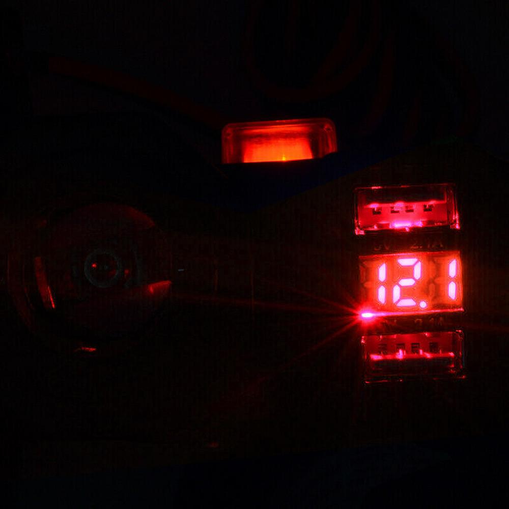 Moottoripyörän usb -laturi, jossa led -volttimittari, vedenpitävä 12v/24v moottoripyörän savukkeensytyttimen pistorasia kaksois -usb -laturi puhelin