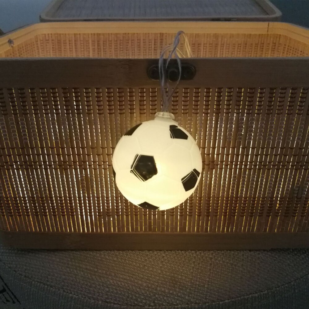 10LEDs FußBall Schnur Lichter DIY FußBall zubehör Atmosphäbetreffend für Bar Verein Festival Partei Terrasse Garten Zimmer Dekoration