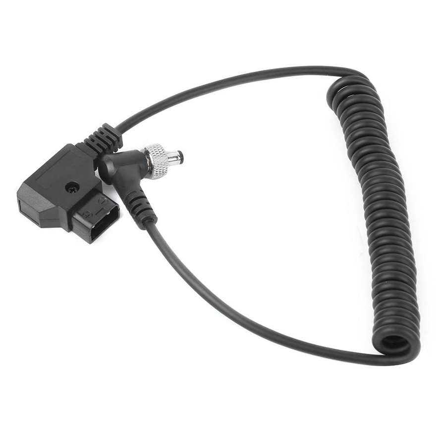 D TAP Plug to DC Port DC Monitor Supply Cable Plastic Black Spring Power Wire with Lock Monitor Power Supply Cable