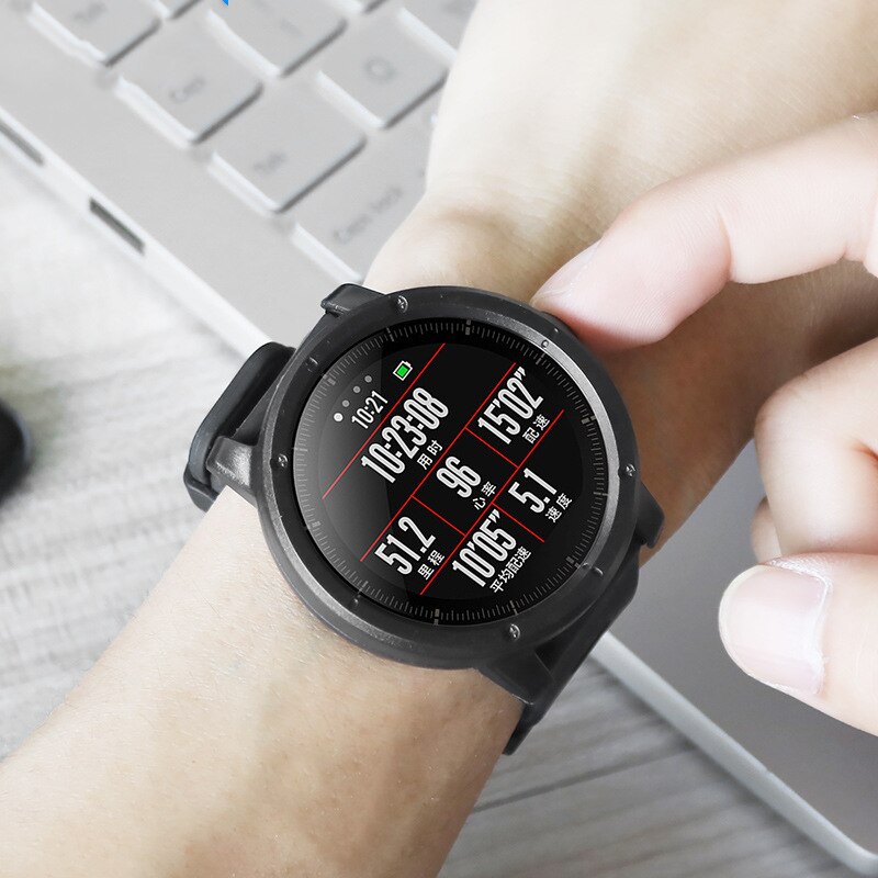 Huami amazfit stratos smart watch 2 slim pc case cover skyddande skal smart armband band tillbehör