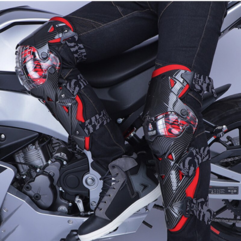 Vemar-joelheira para motocicleta, protetor de joelho para adultos, corrida de motocross, equipamento de proteção para pilotar, segurança para moto