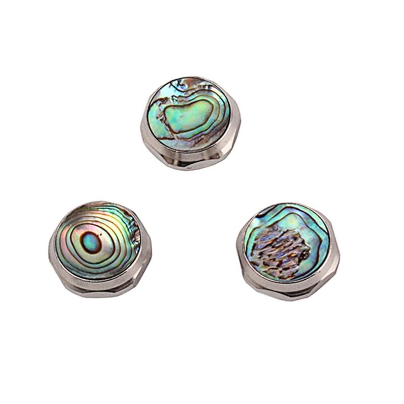 3pcs Alto Saxophone Finger Button Shell Sax Inlays Keys Accessories: A