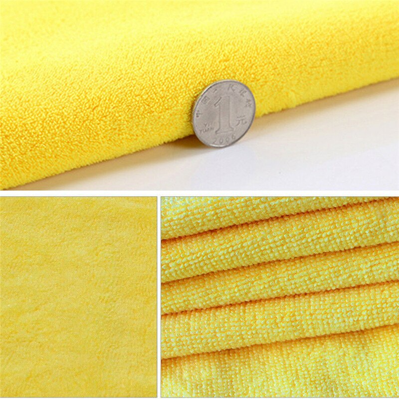 4 Size Super Absorbent Soft Car Wash Cloth Microfiber Towel Cleaning Drying Cloths Rag Detailing Car Towel Car Care Polishing