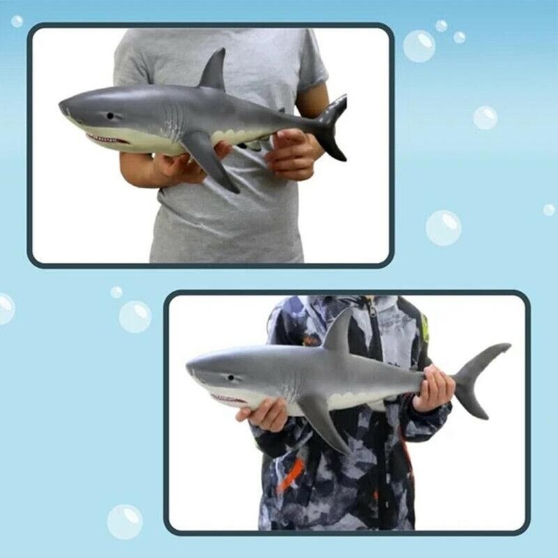 Naturtro hajformet legetøj realistisk bevægelsesmodel til børn børn dyr  z8 b 7