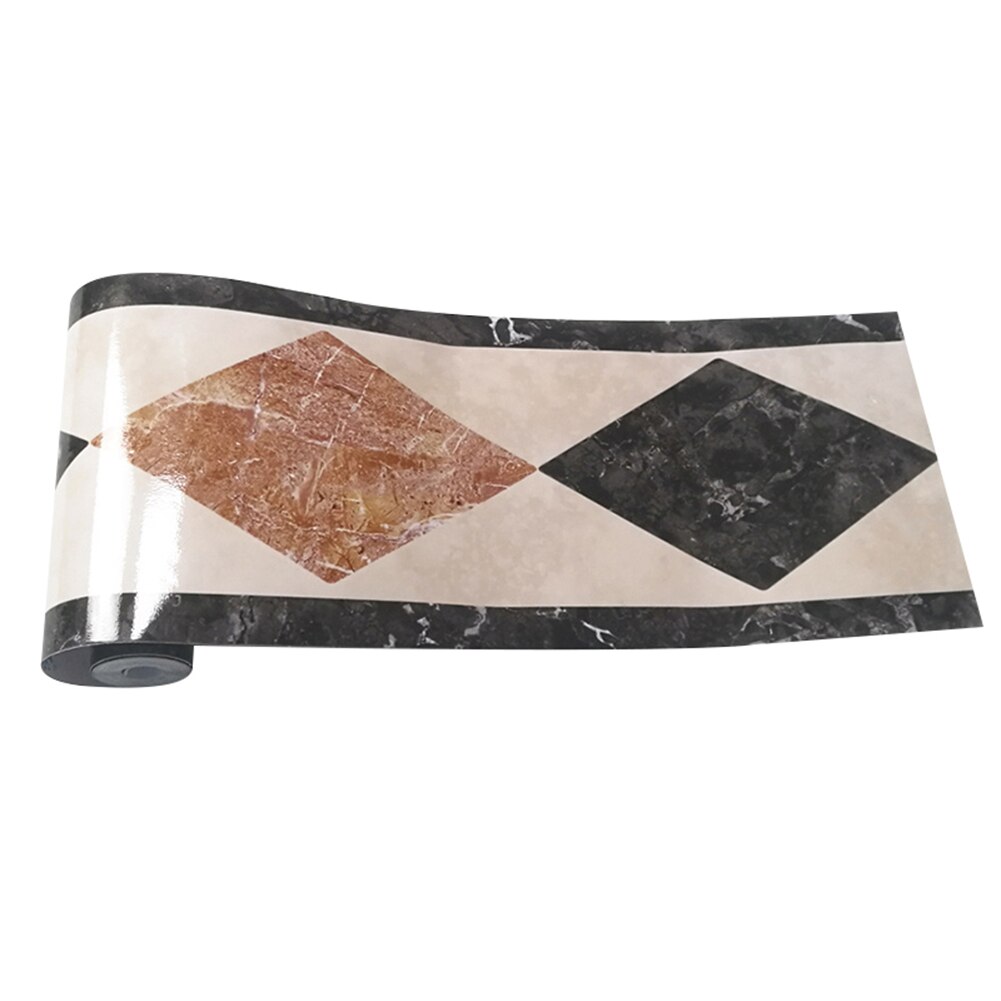 Waterproof Marble Styled Tiles Sticker PVC Self-Adhesive Ceramics Floor Stickers: D