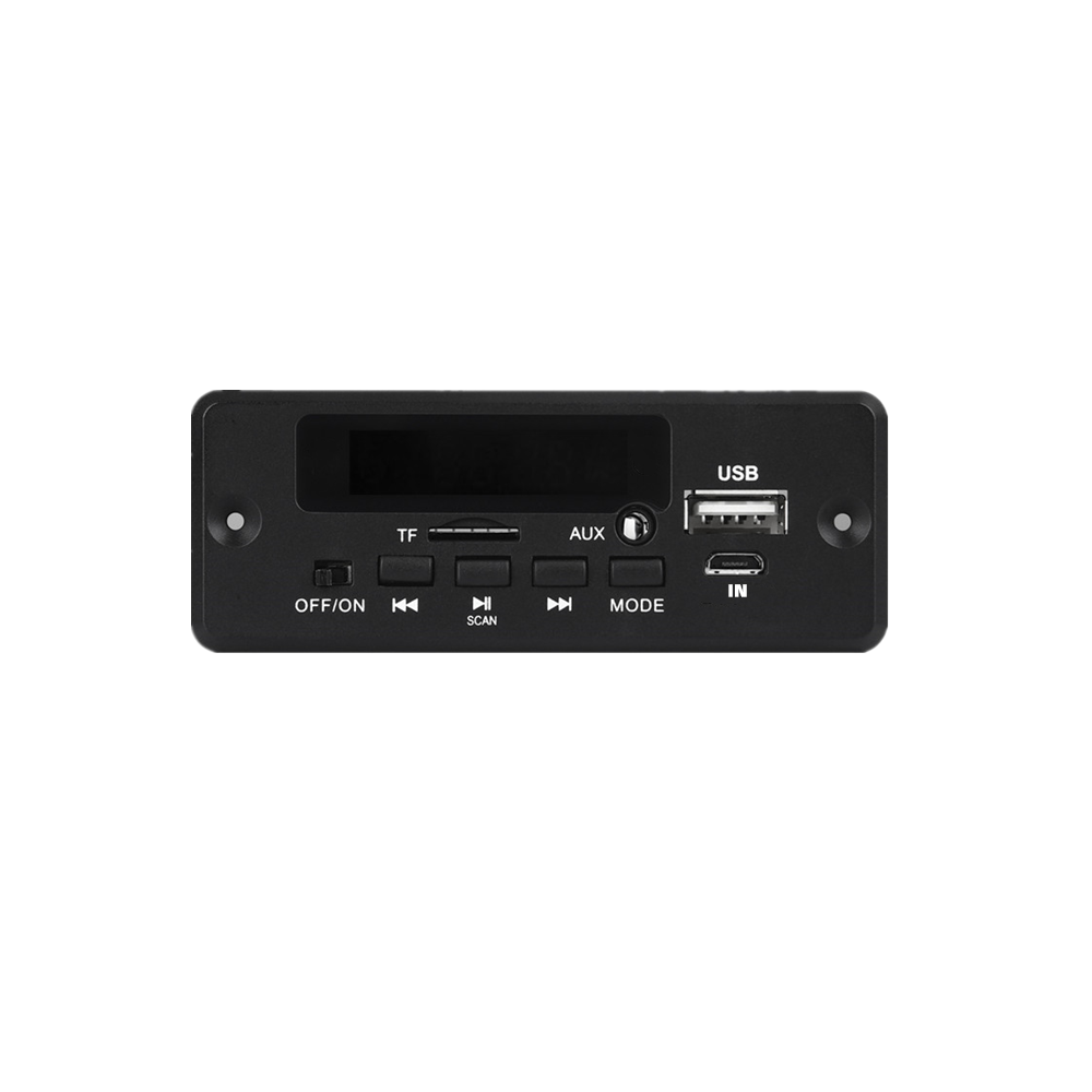 Amplificador de 50W, placa decodificadora de MP3 Bluetooth 5,0, reproductor de música inalámbrico de 12V y 5V, módulo de Audio USB TF AUX, Radio FM para altavoz, manos libres
