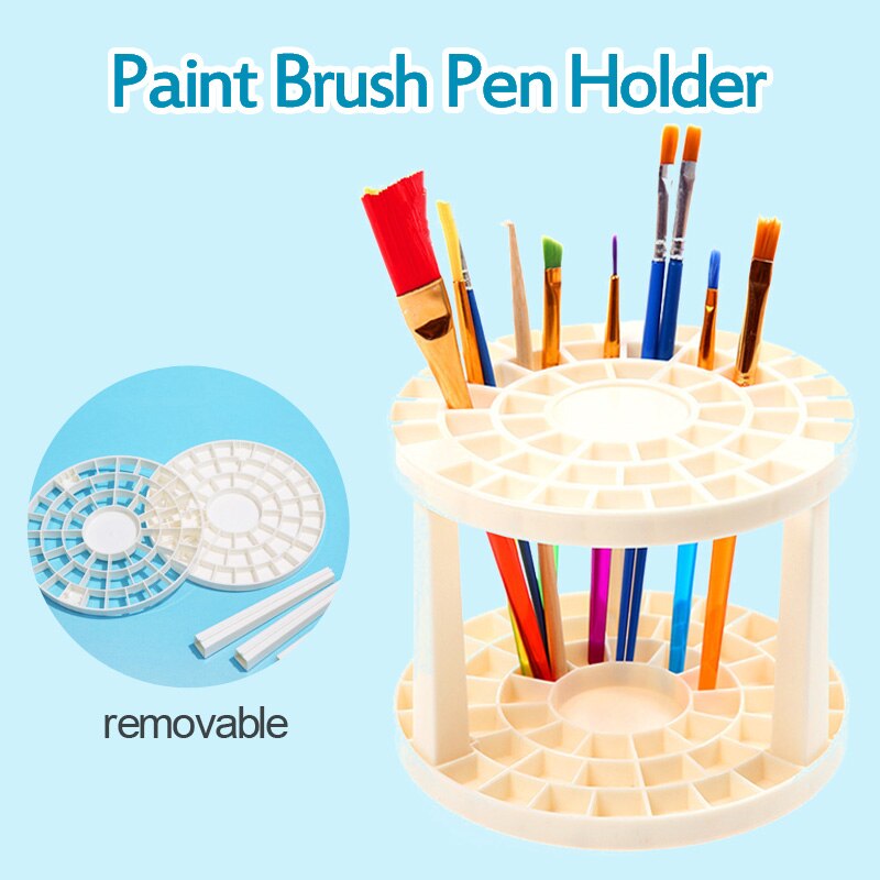 Aquarel Schilderij Borstel Pen Houder Art Supplies Penselen Pen Houder 49 Gaten Pen Rack Display Stand Ondersteuning Houder