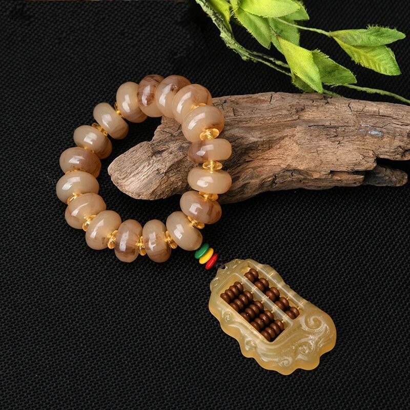 Abakus Perlen Armbinde männer Tibetischen Nachahmung Shofar Armbinde Glück Chakra Freundschaft Paar Armbinde Weiblichen Schmuck