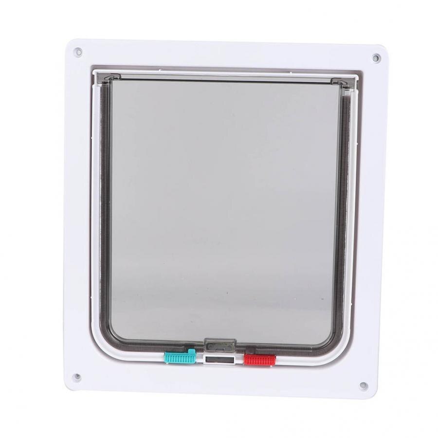 Puerta de seguridad de plástico con cierre para perros y gatos, puerta con solapa, ABS, XL, puerta de Gato pequeños para perros, suministros para mascotas