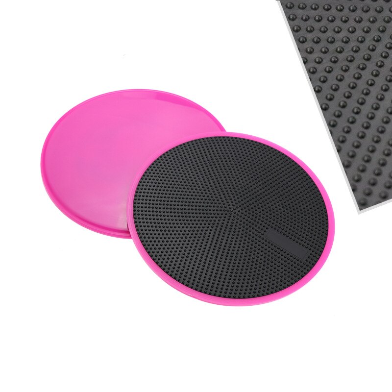 1 Paar Sliding Slider Zweefvliegen Discs Dubbelzijdig Core Sliding Discs Yoga Afslanken Abdominale Core Training Oefening Apparatuur: Pink