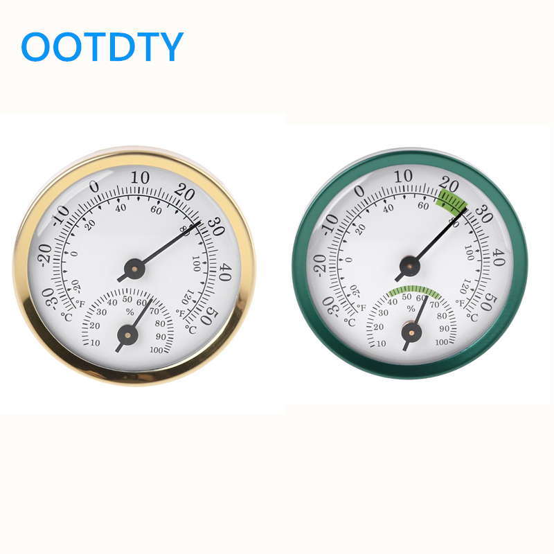 2in1 Wall Mount Thermometer Hygrometer Mechanical No battery Temperature Humidity Meter Gauge Home Use