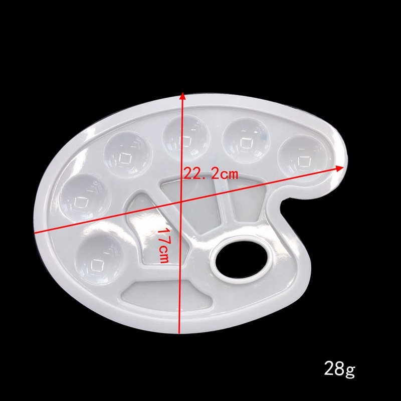 1pcs Various Watercolor Style Plastic Palette Children Painting Pigment Disc Palette Arts Diy Palette Cosmetics