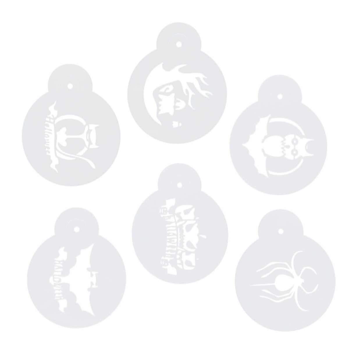 6pcs Coffee Stencils Cappuccino Coffee Milk Foam Latte DIY Stencils Printing Model Template for Bar