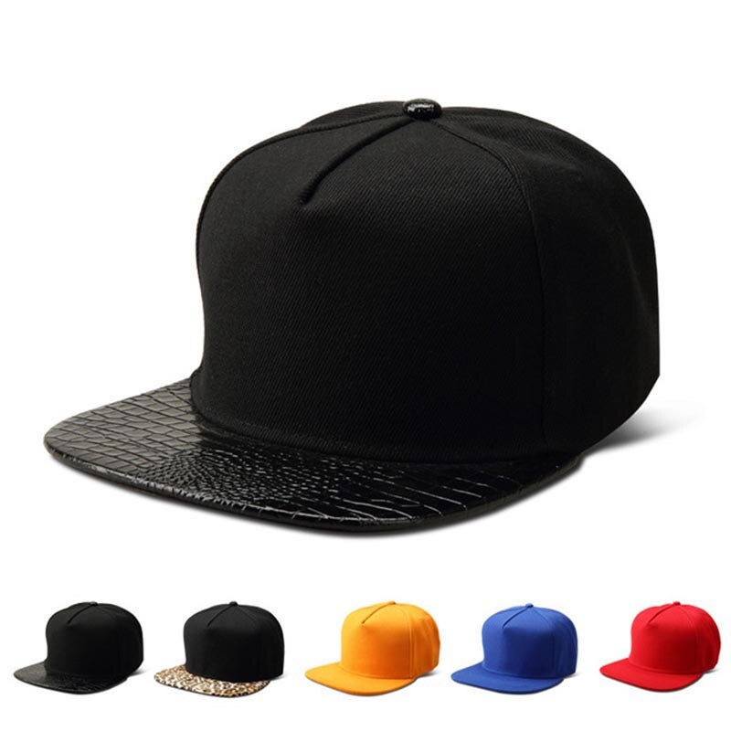 Missfox Hip Hop más barato algodón mujeres hombres sombreros y gorras al por mayor Flat Brim Hip Hop gorras: black
