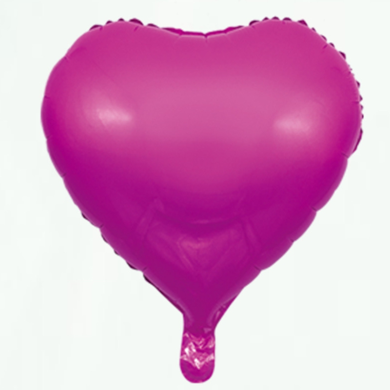 50 pcs 18 inch helium Aluminium folie ballonnen 18 "hartvorm ballon Voor bruiloft decor Valentijnsdag levert 15 kleuren
