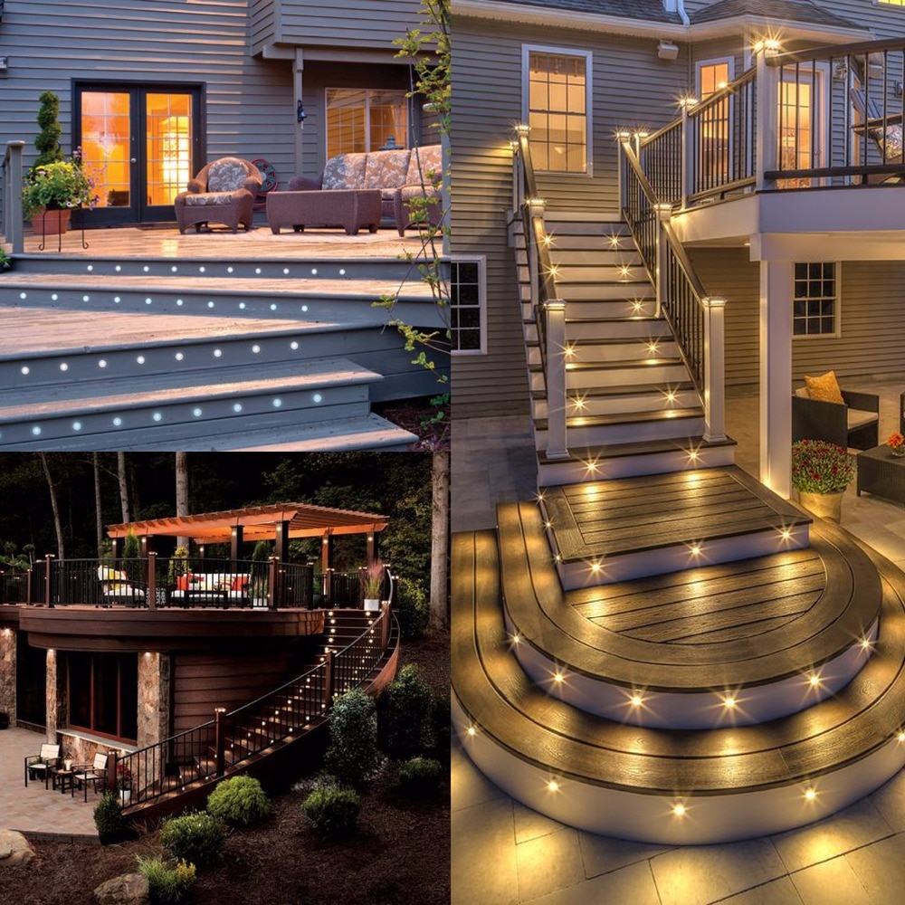 QACA Outdoor Path Lichten Deck Tuin Mall Stap Trap Landschap LED Verlichting Laagspanning B111