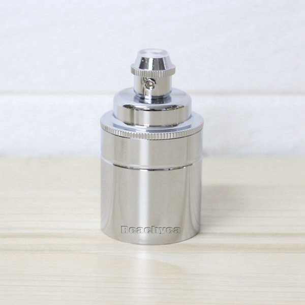 E27 Brass Lamp Holder Vintage Bulb Base Holder Pendant Light Fittings for Home Lights: Chrome