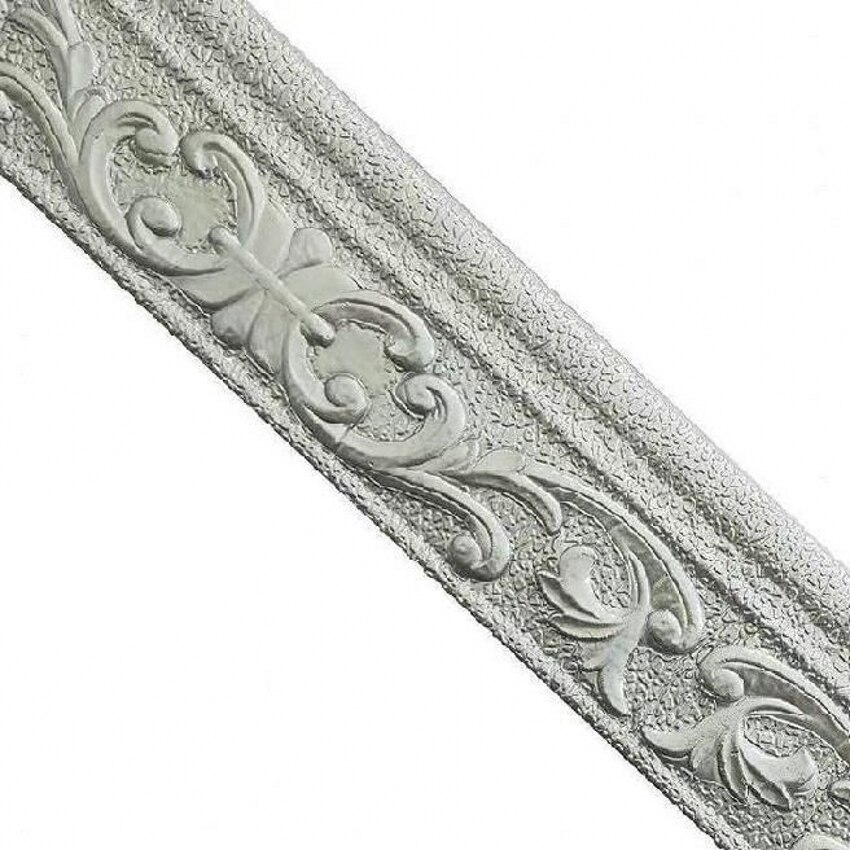 3D se stesso-adesivo Muro Battiscopa Adesivi Battiscopa Del Piede Adesivo Linea di cornice Impermeabile Angolo Decalcomanie Della Parete di Sfondo Complementi Arredo Casa: argento grigio