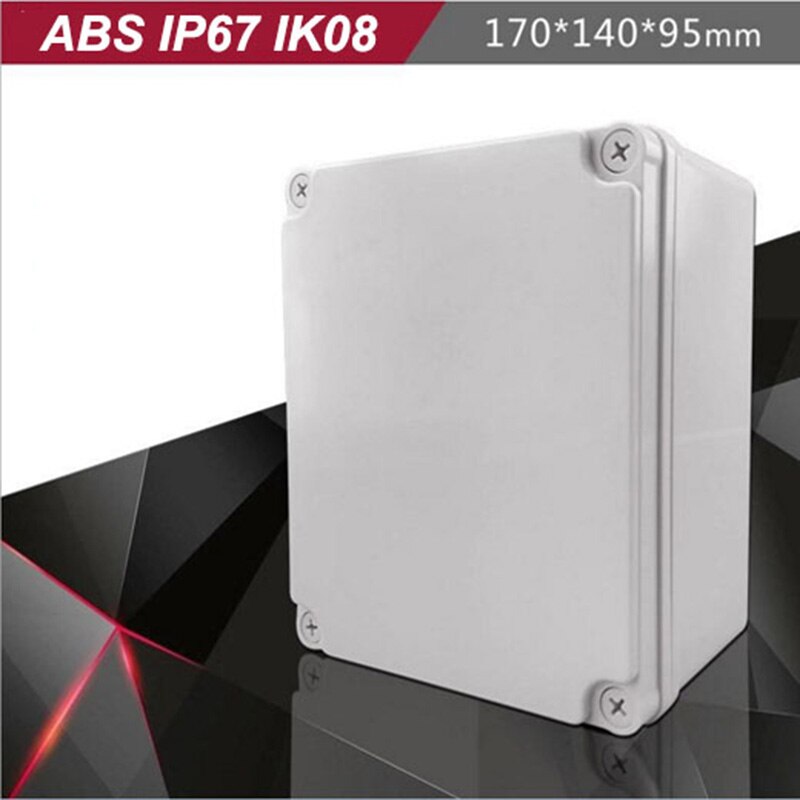 ABS shell small outdoor cable IP67 plastic waterproof junction box electronics enclosure: Gray