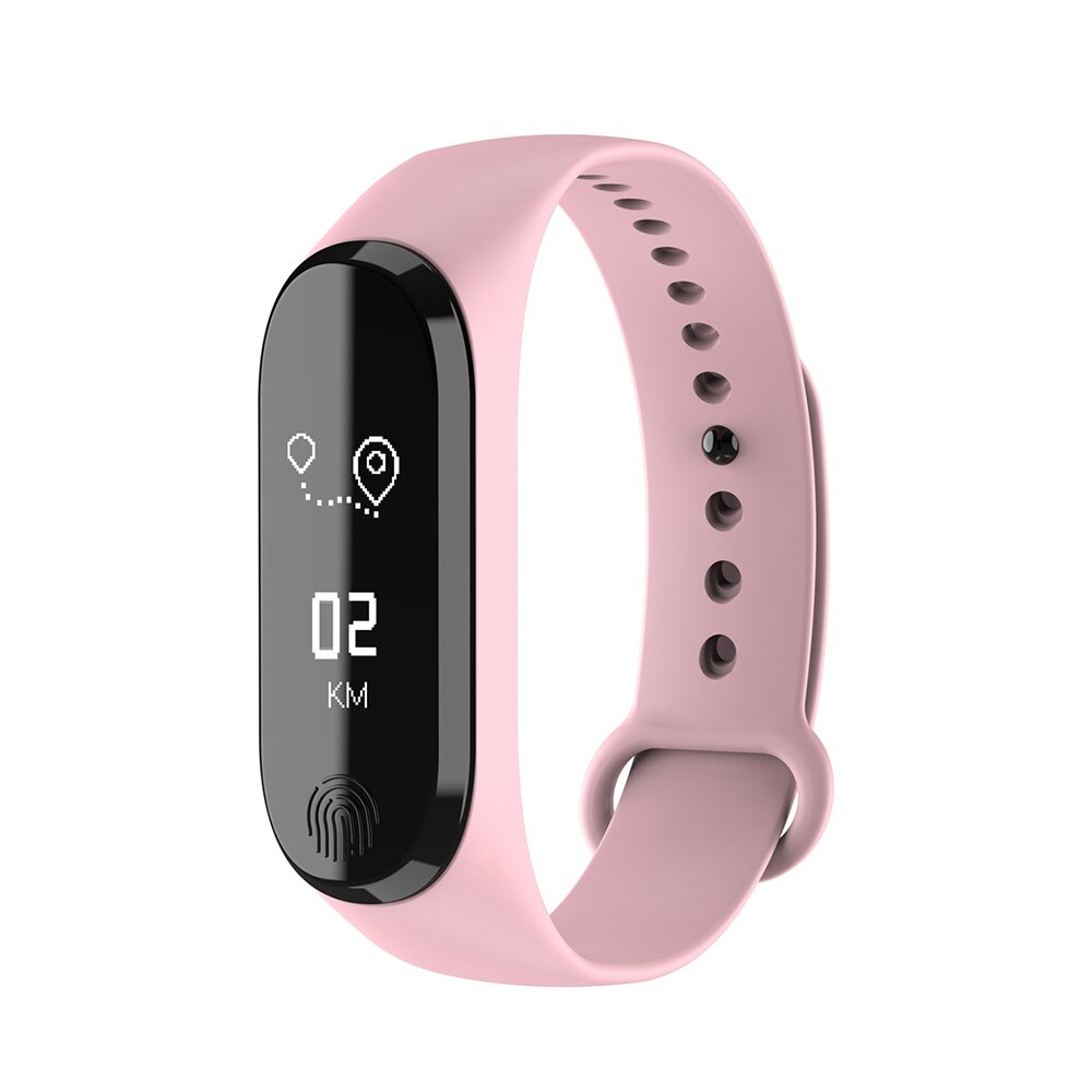 Y13 Smart Armband Fitness Tracker Stappenteller Hartslag Bloeddruk Informatie Push Smart Herinnering Waterdicht Stappenteller: Roze