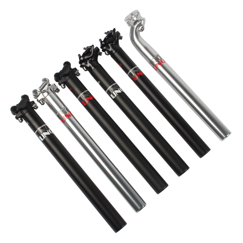 UNO-sillín superligero de aleación de aluminio para bicicleta, asiento de ciclismo tubo, 27,2, 30,9, 31,6mm x 350mm