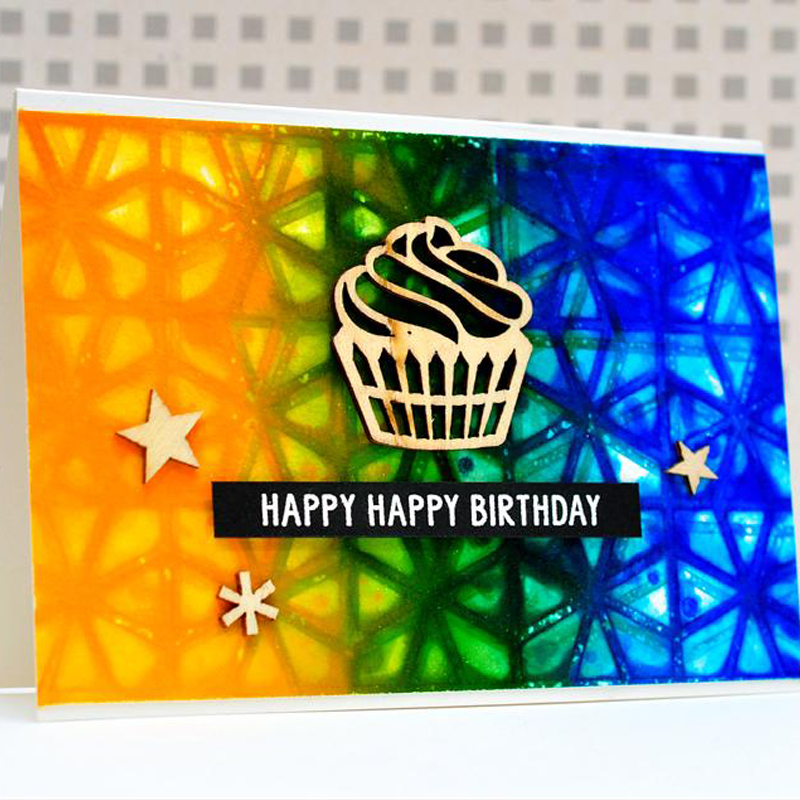 Geometric Diagram Stencil for DIY Scrapbooking DIY Paper Cards Making Craft Plastic Templates Decoration Embellishment