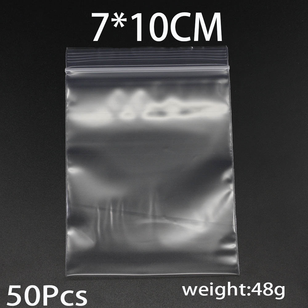 30-100 Pz/pacco 4*6/5*7/6*8/7*10 cm di Spessore Sacchetti di Plastica Poly Trasparente Imballaggio Dei Monili Blocco Zip Richiudibile Per Il Creazione di Gioielli FAI DA TE: Arancione
