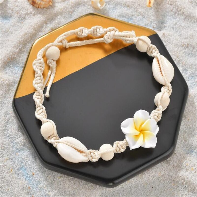 Bracciale da spiaggia a piedi nudi caviglia conchiglia cavigliera per donna gioielli piede estate su gamba cinturino accessori gioielli bohémien