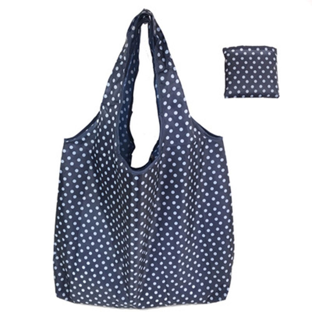 18 Style Pocket Square Shopping Bag Eco-friendly Folding Reusable Portable Shoulder Handbag Polyester for Travel Grocery Bags: 9