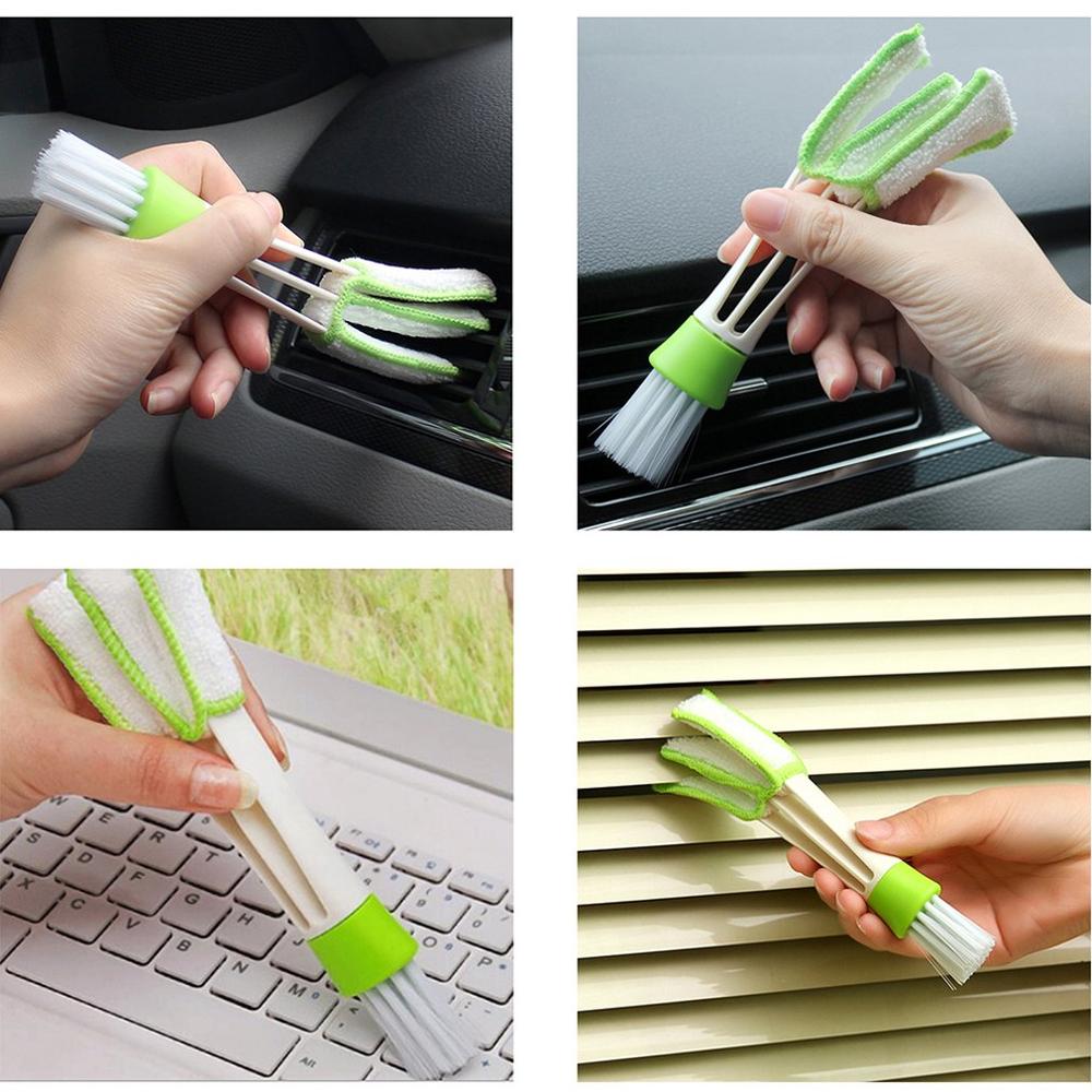 Dobbelhodet bil klimaanlegg luftuttak rengjøringsbørste instrumentpanel