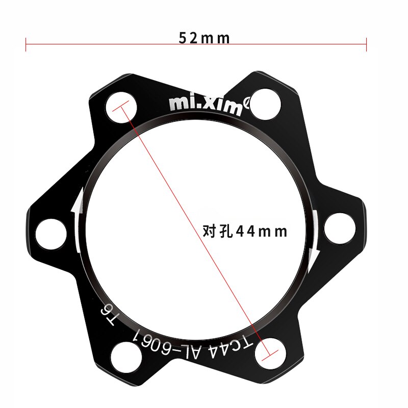2 Stuks 44Mm Aluminium Mtb Cycling Bike Fiets Hubs Schijf Schijfrem 6 Bouten Rotor Adapter Schijf Conversie: Default Title