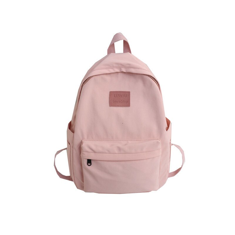 Vrouwelijke Vintage Rugzak Leuke Vrouwen Schooltassen Voor Tienermeisjes Waterdichte Nylon Kawaii Rugzak Dames Luxe Student Zak Boek: pink