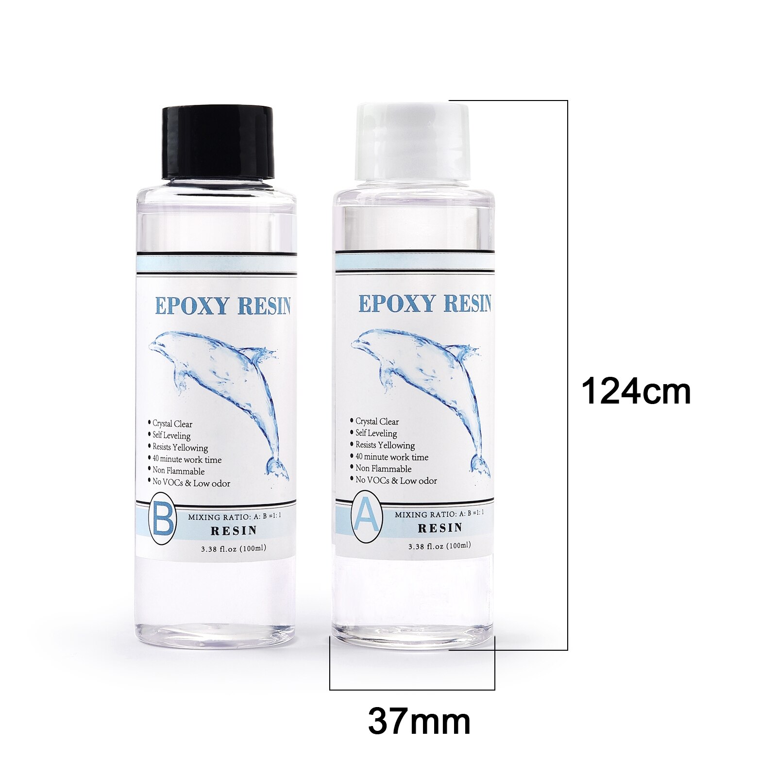 1:1 AB Harz Epoxid Kleber Hohe Klebstoff Härter Kristall Kleber Für DIY Harz Schmuck Machen Zubehör 100g/200g/400g/500g/1000g: Licht Grün