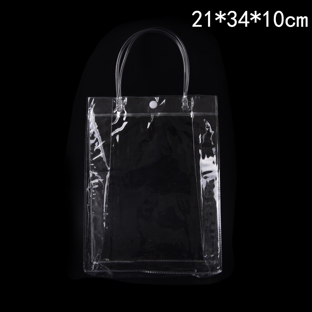 Waterproof Plastic PVC Travel Cosmetic Bag Makeup Bags Portable10 Sizes Clear Transparent: 21x34x10cm
